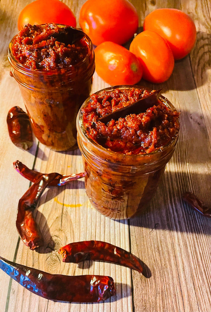 No Grind Instant Tomato Chutney